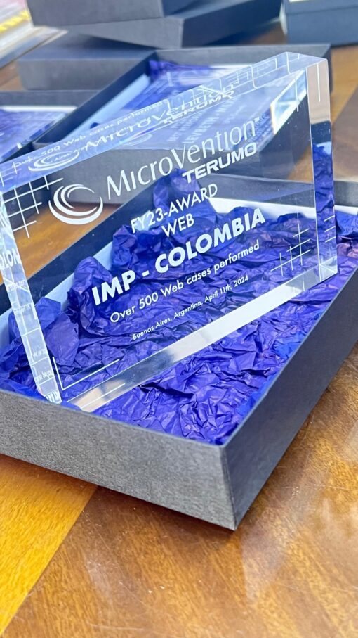 Premio Acrilico grueso personalizado 25 mm
