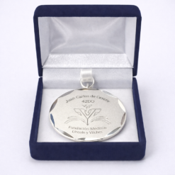 Medallas de Alpaca para Grabar Línea Fina Diseño Elegante para Premiaciones y Reconocimientos