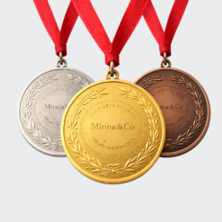 Medallones Personalizados para Grabar 50 mm con Laureles Medallas para Premiaciones y Reconocimientos